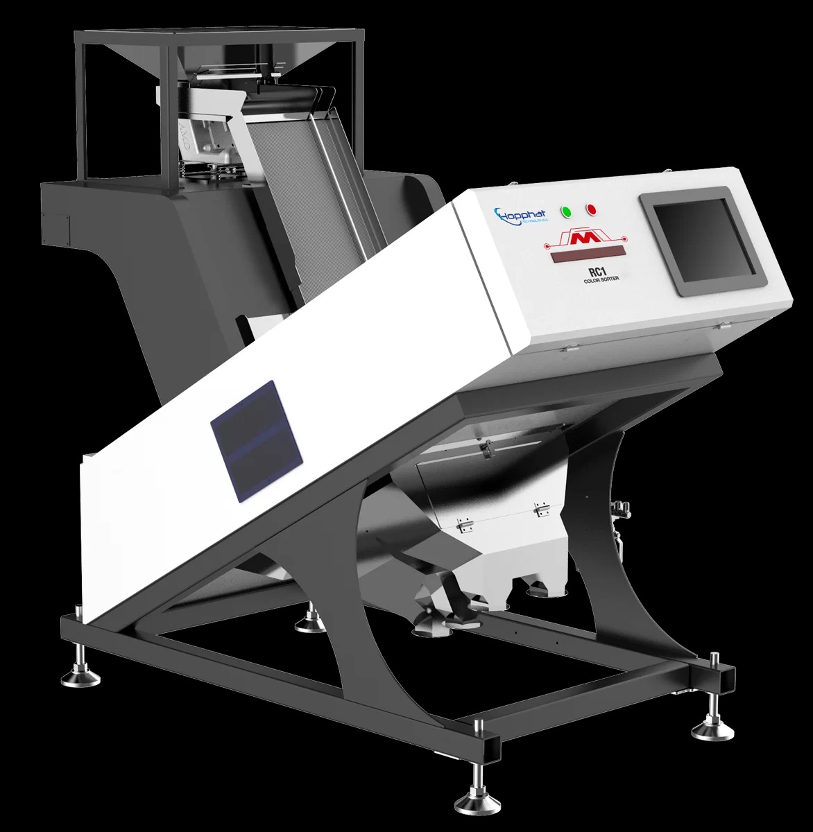 Máy bắn màu hạt điều 1 máng RC1