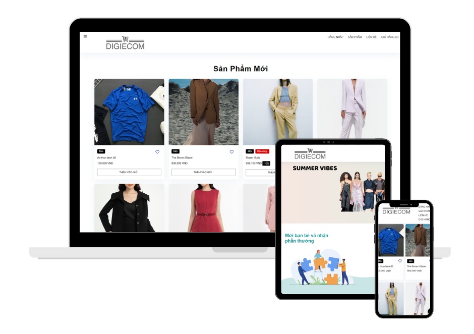 Phần mềm chuyển đổi số bán hàng thương mại điện tử DigiEcom