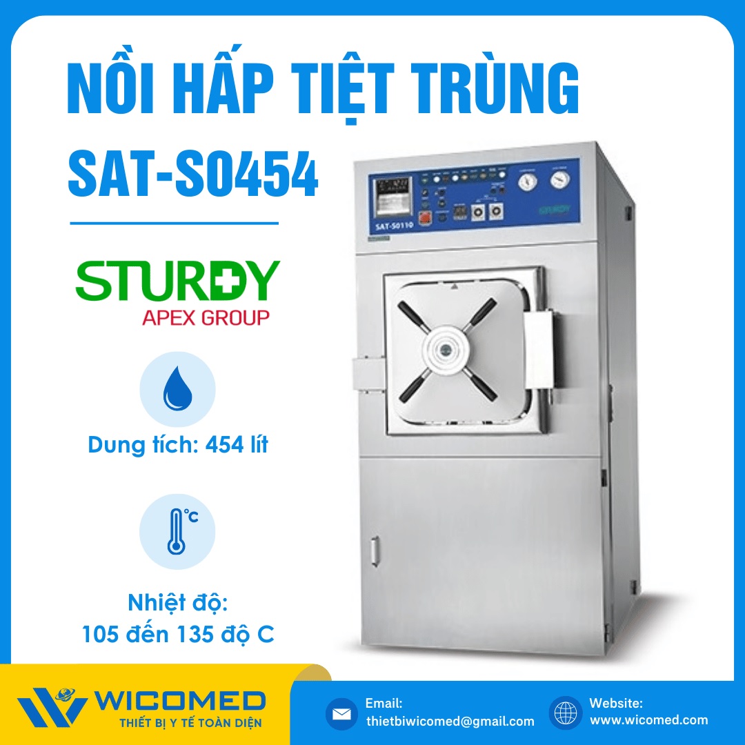 Nồi hấp tiệt trùng buồng hấp vuông Sturdy SAT-S0454